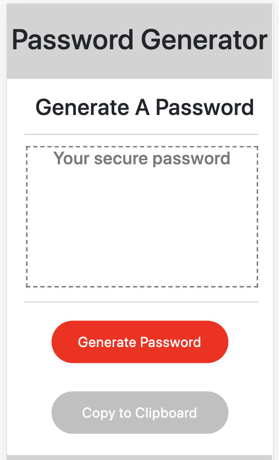 Password Generator App